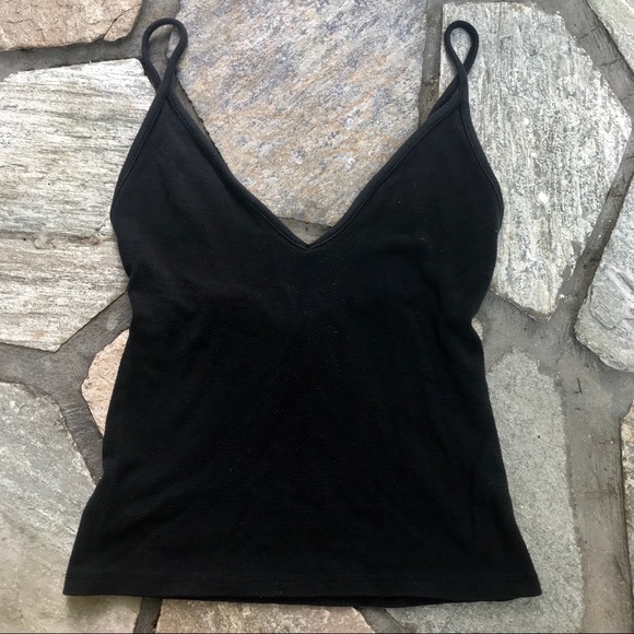 Brandy Melville Deep V Cropped Tank - Picture 2 of 5
